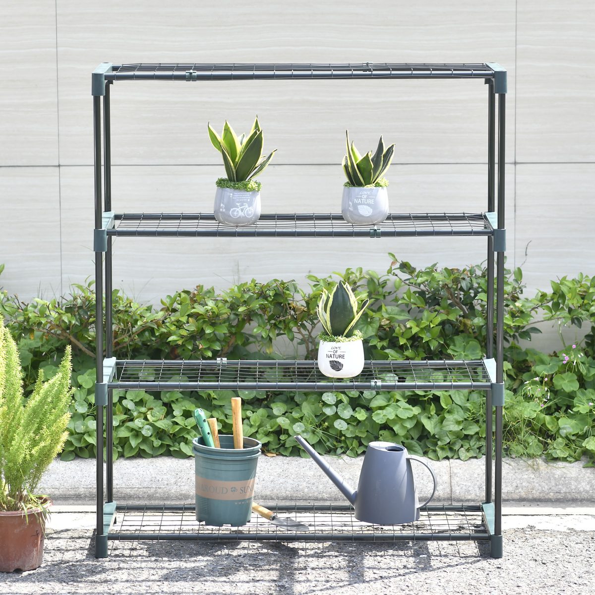5056771096891 1 Hillier 4 Tier Greenhouse Shelving.jpeg